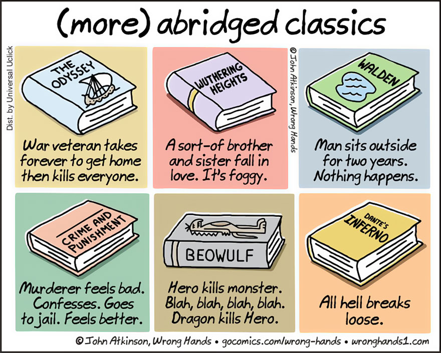 abridged classics books shortened comics wrong hands john atkinson 2