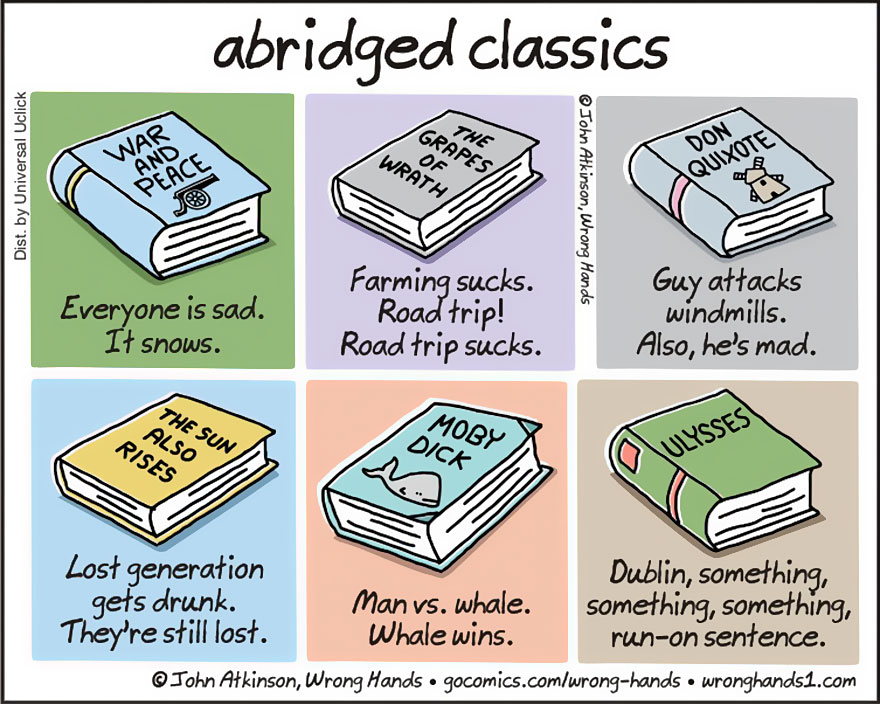 abridged classics books shortened comics wrong hands john atkinson 1
